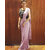 Desinger Pink Fox Georgette Raffle Saree