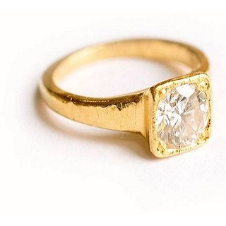 White Sapphire Ring With Natural 5.25 Ratti White Sapphire Stone Astrological Certified