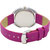 Varni Retail Letest Desingner Half Pink Dial Leather Analog Wrist Watch For- Girls And Woman