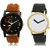 Adk Lk-04-37 Brown & White Dial Look Watches For Men