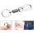 Productmine Heavy Dutymetal Spring Hook Locking Keychain For Bike Cars Key Chain- Silver