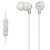 Ear Earphones with Mic (White)