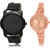 Adk Lk-22-225 Black & Rose Gold Dial New Watches For Couple