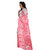 SVB Sarees Pink Printed Taffeta Paper Silk Saree Without Blouse