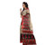 SVB Red Taffeta Paper Silk Printed Saree Without Blouse