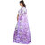 SVB Purple Cotton Printed Saree Without Blouse