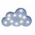 House Of Quirk Cloud Night Light Led Marquee Sign-Baby Light-Battery Operated Nursery Lamp, Decorative Light - Blue