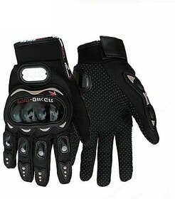 RA Accessories Bike Racing Riding Gloves  (Black).