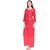 Zri Red Rayon Gold Printed Jacket Style Kurta With Tassels For Women
