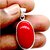 Ceylonmine Red Munga Stone Pendant Natural & Lab Certified Gemstone Coral Locket 6.00 Ratti For Women & Girls