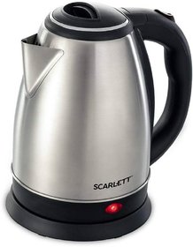 Skykitchen Scarlett Stainless Steel Energy Saving Fast Electric 2.0L Kettle (With Concealed Element And Detachable Powe