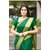 Svb Green Art Silk Plain With Blouse Saree