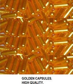 Empty Gelatin Capsules 0 Golden Pieces 500