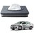 Auto Addict Car Tissue Grey Leatherite Box With 200 Sheets(100 Pulls) Vehicle Tissue Dispenser (Grey) For Toyota Corolla