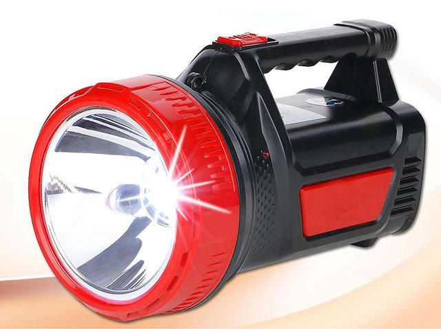 Buy Rocklight Abs 25 W Ultra Bright Rechargeable Led Torch Light Laser ...