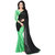 Eka Lifestyle Women's Green Georgette Printed Saree