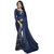 Eka Lifestyle Women's Blue Georgette Printed Saree