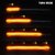 Autobizarre Set Of 1 White Amber Stick-On Above Headlamp Flow Led Sequential Audi Style Daytime Running Flexible Lights