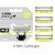 Dorco New Pace 7 Ii Worlds First Seven Razor Blade 1 Handle + 4 Cartridge