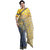 Eka Lifestyle Women's Yellow Embroidered Net Saree