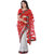 Eka Lifestyle Women's Red Embroidered Net Saree