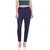 Rivi women slim fit navy blue pencil trouser pant