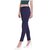 Rivi women slim fit navy blue pencil trouser pant