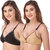 Empisto Branded Black,Skin color Cotton Fabric Line Bra