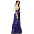 Eka Lifestyle Women's Navy Chiffon Embellished Saree