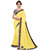 Eka Lifestyle Women's Yellow Chiffon Embellished Saree