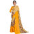 Eka Lifestyle Women's Yellow Georgette Printed Saree
