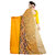 Eka Lifestyle Women's Yellow Georgette Printed Saree