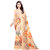 Eka Lifestyle Women's Beige Georgette Printed Saree