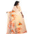 Eka Lifestyle Women's Beige Georgette Printed Saree