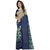 Eka Lifestyle Women's Blue Georgette Printed Saree