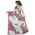 Eka Lifestyle Women's White Georgette Printed Saree