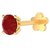 CEYLONMINE original manik ruby stone nosepin certified  unheated ruby stone gold plated nose pin for women  girl