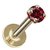 CEYLONMINE  natural nose pin ruby stone ( manik ruby ) 100 original  certified gold plated for women  girls