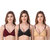 Empisto Branded Brown,Skin,Black color Cotton Fabric Line Bra