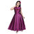 Sky Heights' Girls Wine Purple Frock Gown Party Wear Dress for Kids