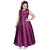 Sky Heights' Girls Wine Purple Frock Gown Party Wear Dress for Kids