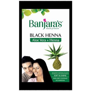Banjaras Black Henna Aloe Vera And Henna 50gm