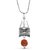 CEYLONMINE shiv shakti rudraksha pendant five face rudraksha pendant for unisex