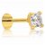 CEYLONMINE American diamond nose pin natural & original stone gold plated diamond nosepin for women & girls