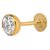 CEYLONMINE American diamond nose pin natural  original stone diamond nosepin gold plated for women  girls