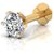 CEYLONMINE american diamond nose pin gold plated original stone for women   girls