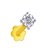 CEYLONMINE  natural nose pin diamond stone ( american diamond ) 100% original & certified gold plated for women & girls
