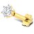 CEYLONMINE Diamond stone nose pin original  certified gemstone gold plated nosepin for women  girls
