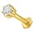 CEYLONMINE american diamond stone nose pin original  certified gemstone diamond nosepin gold plated for women  girl