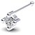 CEYLONMINE white american diamond nosepin natural  original gemstone silver nose pin for women  girl